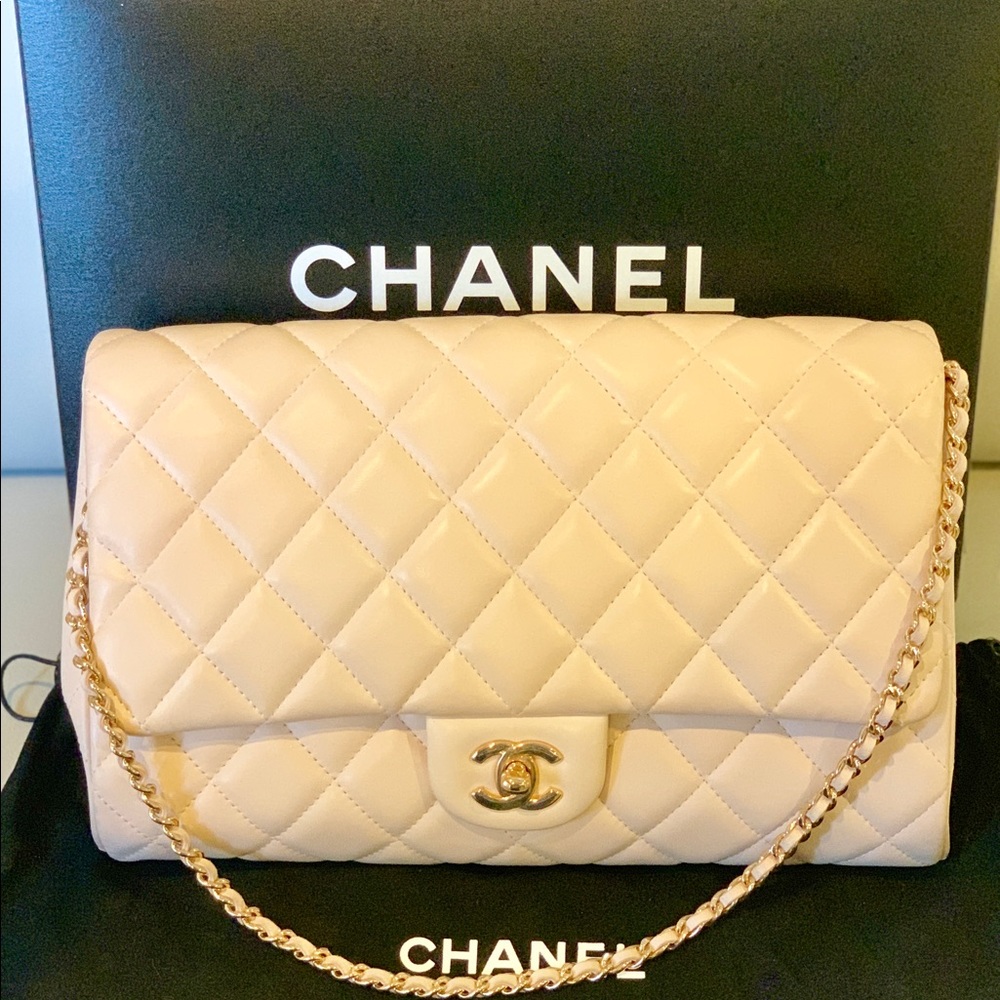 Chanel Lambskin Tote - Rose/Rose Gold Hardware